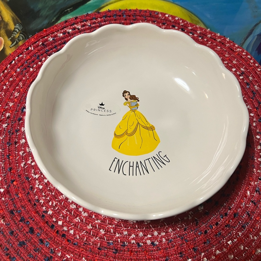 Rae Dunn Dining pasta bowls/ Disney Beauty & the beast bowl.